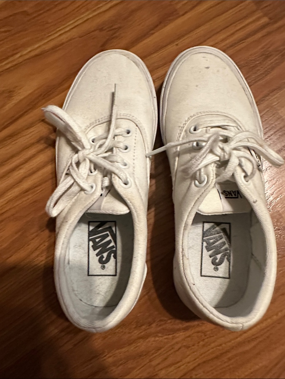 Vans Classic Low-Top Canvas Sneakers — Off-White